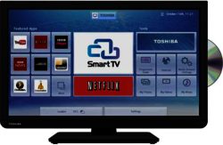 Toshiba 24D3433DB 24 Inch HD Ready Smart TV/DVD Combi